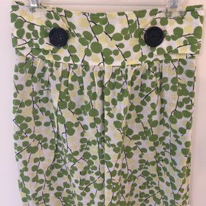Green + Yellow Patterned Skirt by Porridge - Sz. S